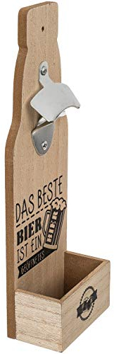 CN Décapsuleur mural - Décapsuleur - Décapsuleur de bière - Récipient de récupération (La meilleure bière est une bière ouverte)