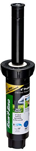 Rain Bird 1804FDSP25 – Arroseur professionnel à double pulvérisation à régulation de pression (PRS), motif cercle complet à 360 °, distance de pulvérisation de 2,4 m à 4,6 m, hauteur pop-up de 10,2 cm