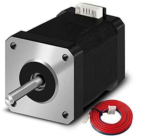 IMETRX Schrittmotor NEMA 17 (42 x 60 mm) -1.7A-2 Phase -4 Draht -1.8 °-mit 39.3 Zoll Kabel für Kreativität CR-10 10S End 3 Drucker/CNC Extruder und Y-Achse