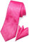 TaecMin Cravate fuchsia pour homme avec cravates cachemire et carrés de poche avec épingles à fleurs pour mariages Rose vif, B-Hot Pink, Without Lapel Pin