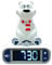 LEXIBOOK Polar Bear Digital Alarm Kids with Night Light Snooze, Childrens Clock, Luminous, White, One Size