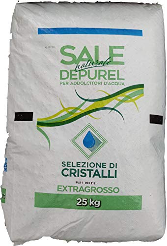 Vialca Sale per addolcitori in Cristalli Italiano – Sacco 25kg (4 Sacchi - 100kg)…