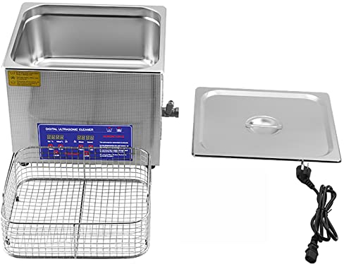 Professional Ultrasonic Cleaner with Digital Timer&Heater Total,Double-Frequency Ultrasonic Cleaner with Air Vents and Basket for Jewellery,Metal Parts and Dental Labs,22L