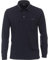 CASAMODA Polo-Shirt Langarm gestreift Dunkelblau 3XL