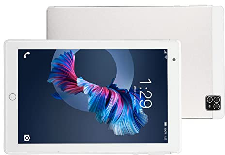 Tablet PC HD de 8 Pulgadas para Android 10, 8 Núcleos Portátil 4G RAM hasta 128G ROM Tableta de Pantalla Táctil con Ranura para Tarjeta Dual Batería de Gran Capacidad de 8000mAh Cámara de 2MP