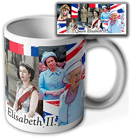Elisabeth II Königin von England Kindheit Amtszeit Gallerie - Tasse Becher Kaffee #40478
