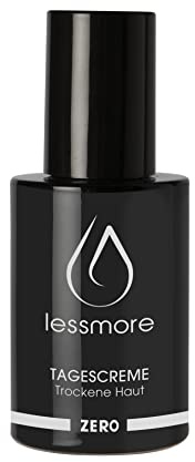 lessmore® Tagescreme Trockene Haut Zero - 50ml ergestellt in DE ohne Silikone, ohne Parabene, ohne Propylenglykol, ohne PEG