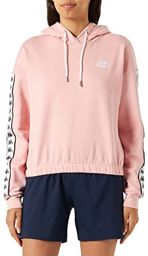 Kappa Felpa da Donna, vestibilità Regolare Maglia di Tuta, Corallo Blush, XS
