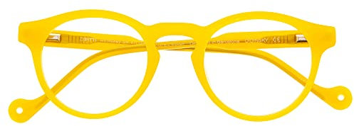 DIDINSKY Gafas de Lectura o Presbicia Graduadas Anti bluelight Anti Luz Azul para Hombre y Mujer. Montura de Acetato y Cristales Anti-reflejantes. 4 colores y 6 graduaciones – DIPITTI (Honey, 0.0, x)