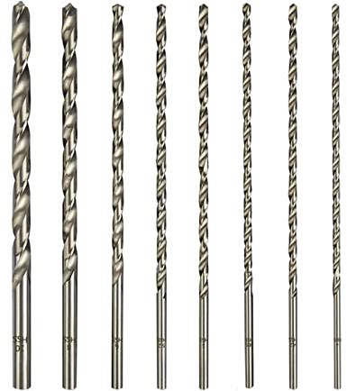 hasmi 1 Pieza 2mm-10mm Extra Largo 200mm Metal Madera plástico HSS Broca helicoidal (Size : 10mm)