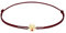Elli Armband Damen Rentier Anhänger Weihnachten mit Nylon Rot in 925 Sterling Silber vergoldet