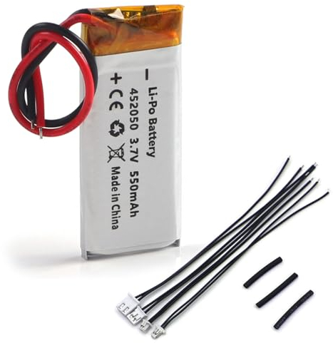 SHAWOROCE Akku 09D29 H452050 BAT00008 Kompatibel mit Cardo Scala Rider Q2 pro Freecom 2 Multiset Q2 TeamSet Pro Bluetooth Headset Kopfhörer Motorräder 550mAh 3,7V Wiederaufladbare Batterien Li-Polymer