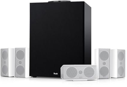 Teufel CONSONO 35 Concept Power Edition - 5.1 Surround Soundsystem, Komplettsystem Heimkino mit integriertem AV-Receiver, Bluetooth, Dolby Audio, USB-C-Soundkartenfunktion, HDMI ARC CEC - weiß