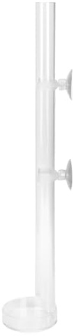 Shrimp Feeding Dish Set, Aquarium Fish Feeder Tube Kit Acrylic Clear Bowl Tray Tank Supplies with Suction Cups for Preventing Food Scattering Freshwater Saltwater Benthic Animals
