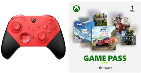 Xbox Mando Elite Series 2 Red + 1 Mes Game Pass Ultimate