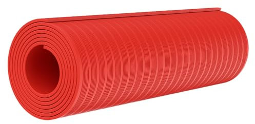Tapis de sol isolant haute tension, grand tapis en caoutchouc, tapis antidérapant à rayures rouges, tapis en caoutchouc antidérapant de 3 mm d'épaisseur, épais et résistant à l'usure, adapté