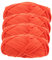 GRADENEVE 4 Rollen Teppichfaden Häkelgarn aus Baumwolle Häkelnadel-Etui Garnhalter zum Häkeln bastel Materialien bastelschnur strickschnur selber Machen Strickgarne Streifenleitung Orange