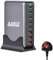 Gevvnss 440W USB C Fast Charger Block,GaN III 8-Port PD Charging Station Hub Laptop Charger Power Adapter,Compatible with Laptop,MacBook,iPad,iPhone,Samsung etc