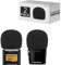 Geekria for Creators Lot de 2 pare-brises en mousse compatibles avec enregistreur ZOOM H2N, H4N, housse de protection contre le vent de micro, filtre en éponge, enregistreur numérique portable (noir)