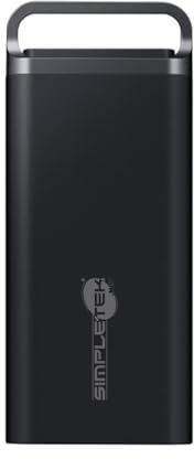 SIMPLETEK - SSD Externe T5 EVO 4TB Portable USB-C Type-C USB 4000 GB Mini Voyage Disque Stockage Stockage Léger Résistant