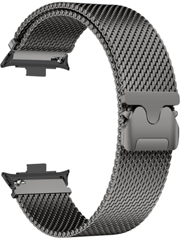 kongsou Milanese Loop Band für Redmi Watch 5 4 Armband für Mi Band 9pro/8pro Armband Ersatz Metallband Zubehör(Titanium gray,Watch 5 4)