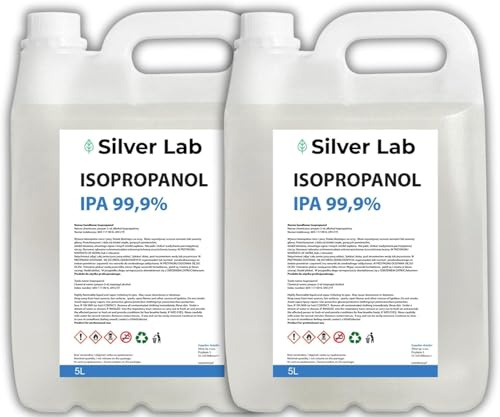 Isopropanol 99,9% 10L (2x 5L) | Reinigungsalkohol für Elektronik & Haushalt | Isopropylalkohol (IPA) zum Entfetten & Reinigen
