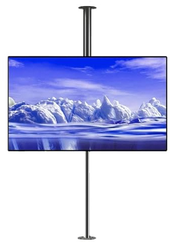 TV Stand - 360 Degree Rotating Mount for Partition Walls, Adjustable Tilt & Swivel Design, Fits 32-75 inch LED Screens