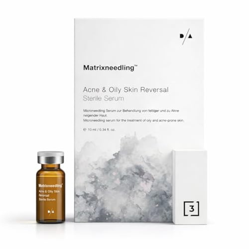 Matrixneedling™ Acne & Oily Skin Reversal – Microneedling Serum gegen Akne & fettige Haut – Niacinamid, Vitamin C & Peptide – Steriles Gesichtsserum für Dermapen & Dermaroller