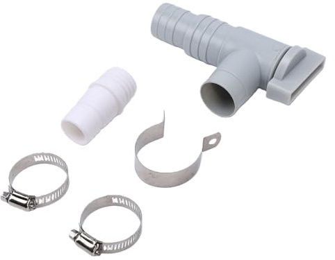 Garsent Grifo de drenaje de agua residual para caravana, 28 mm, 32 mm, conector ABS para tubo de 28 mm y 32 mm