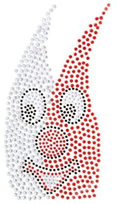 Makotex Damen Strass Bügelbild Kölner Dom Applikation Karneval Köln - 145x70 mm - 1 Stück