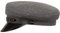 Sterkowski Maciejowka Model 1 Mütze | Wolle Schirmmütze für Herren und Frauen | Schirmmütze Herren Elbsegler Mütze Herren Schirmmütze Damen Chauffeur Mütze Visor Cap Damen 58 cm Grau/Schwarz