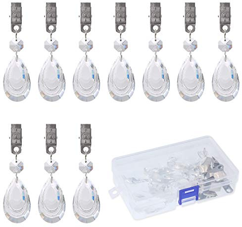 SwpeetSwpeet - Juego de 10 piezas de manteles con clip de metal y cristal de lágrima para mesa de picnic, Cucurbita, 10.00[set de ]
