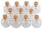 12pcs Fiole En Verre De Bocaux en Verre Transparente Avec Bouchon En liège, capacité De Stockage De 10 ml, c'est Juste Une De 9 Modèle Différents (12, 10ml)