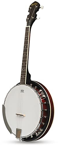Banjo à 4 cordes avec dos solide, 17 frettes, banjo ténor à 4 cordes à faible échelle.