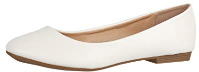 Elara Damen Ballerina Bequeme Slip Ons Flach Chunkyrayan P B3039 Weiss 41