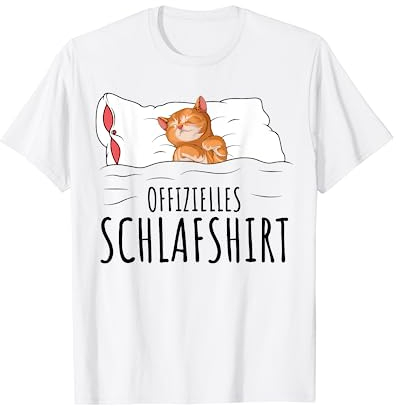Süße Katzen & Haustier Geschenkideen Offizielles Schlafshirt Katze Schlafanzug Katzen T-Shirt
