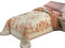 GC ARREDOCASA Coperta Lana Letto Singolo Pura Vergine 450 gr/mq con Lavorazione Floreale - Beige/Crema - 100% Made in Italy - Coperta Invernale Letto Singolo Soffice