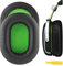 Geekria QuickFit Ersatz-Ohrpolster für Razer BlackShark Stereo-Gaming-Kopfhörer. Ohrpolster, Headset-Ohrpolster, Ohrmuscheln, Abdeckung, Reparaturteile (schwarz/grün)