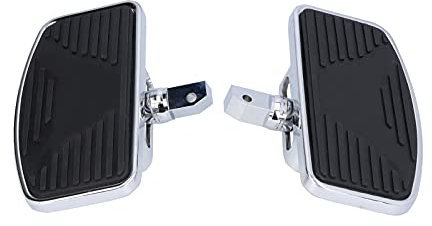OUKENS Plancher de pédale de moto, Pied De PéDale, repose-pieds pour le passager arrière, 2 pièces repose-pieds larges réglables pour VTX1300 VTX1800