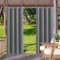 HUAXIQUE Outdoor Vorhang Wasserdicht Wetterfest Blickdicht 178X260cm Grau Verdunklungs Vorhänge mit Ösen Sichtschutz Sonnenschutz Outdoor Gardine für Balkon Terrasse Pergola Gartenlaube Veranda