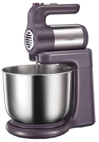 Batidora de pie Batidora de Masa con tazón de Acero Inoxidable 10 velocidades Mezclador de Alimentos con Cabezal inclinable Mezclador eléctrico de Cocina con Ganchos de Masa Doble