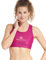 Beach Volleyball Apparel Sport BH Damen zum Baden | Sports Top Oberteil Bra Bikini | Frauen Sportbh Bustier ohne Bügel für Beachvolleyball Yoga Fitness Running (M, Berry)