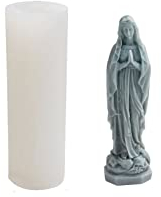 Xidmold Heilige Maria Silikonform Kerzengießform, 3D Madonna Maria Mutter Gottes Epoxidharz Formen Gießform, Handgemachte Aroma Kerzenform, Kerze Form Für Kerzen Machen, Statue, Handwerk Ornamente