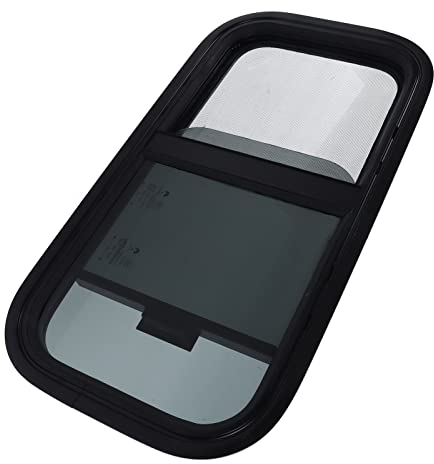 aqxreight Fenêtre de Camping-Car, Fenêtre de Camping-Car 600 X 300 Mm avec écran Coulissant Horizontal Vertical pour Camping-Cars, Remorques, Véhicules de Construction