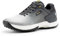 FitVille Mens Golf Shoes Extra Wide Fit Casual Sneakers Water Resistant Non Slip Outdoor Spiked Trainers for Golf Training, Grey, 9 UK Wide