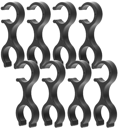 VOSAREA Langlaufstock Verbinder 8 Wanderstockclips Fixclips Trekkingstöcke Rohrclips Sticks Stöcke Walker Zubehör 8 Clips Halterung Wanderstöcke