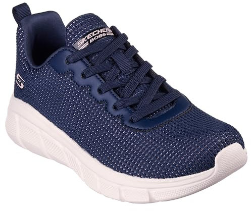 Skechers Women's Bobs B Flex Visionary Essence Sneaker, Navy Knit, 4 UK