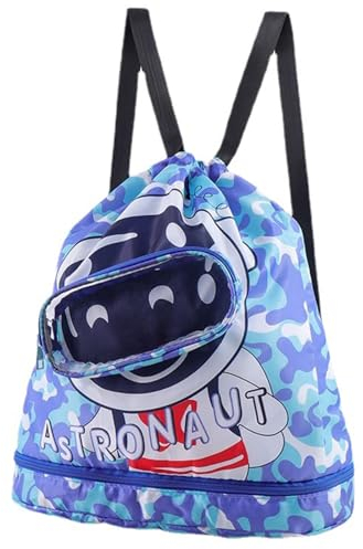 Sparkle Tmax Rucksack mit Kordelzug für Kinder – Nasser und Trockener Sportrucksack,Schwimmrucksack Wasserdicht Aufbewahrung Schuhe Taucherbrille（Grün）