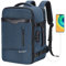 YOUNGOA Handgepäck 40x20x25 Reiserucksack Reisetasche für Ryanair Flugzeug mit LaptopFach 20L YG063 Marineblau