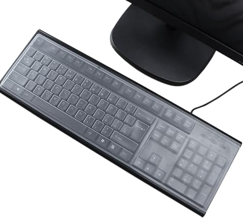 Cubierta Protectora del Teclado Ultrafina Compatible, Silicona Impermeable y Antipolvo para Computadora de Escritorio